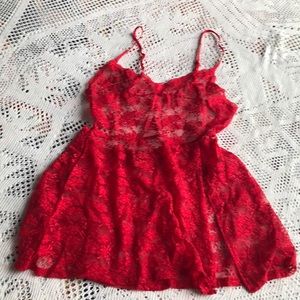 VS red babydoll Small
